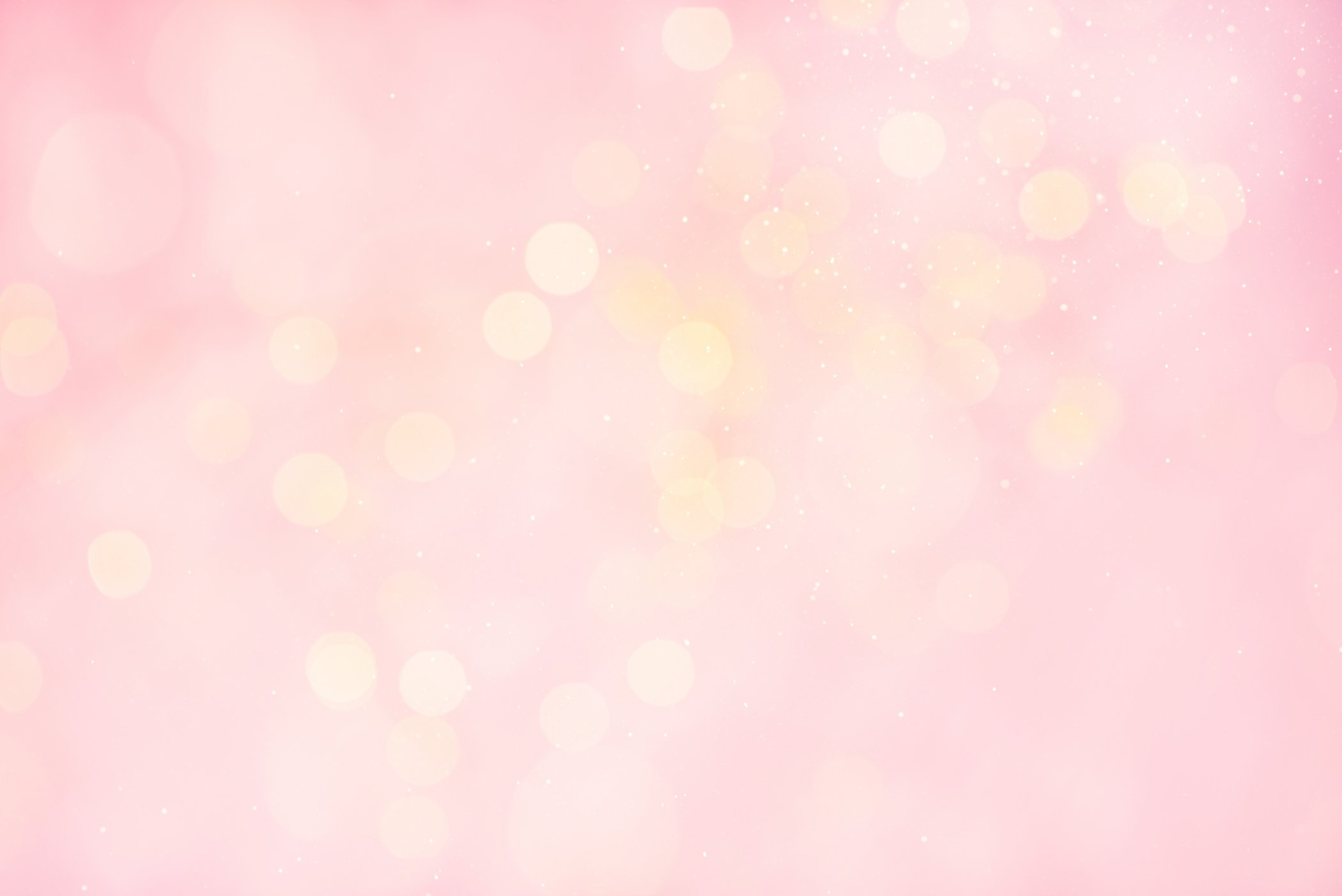 Soft Yellow Lights on Pink Background